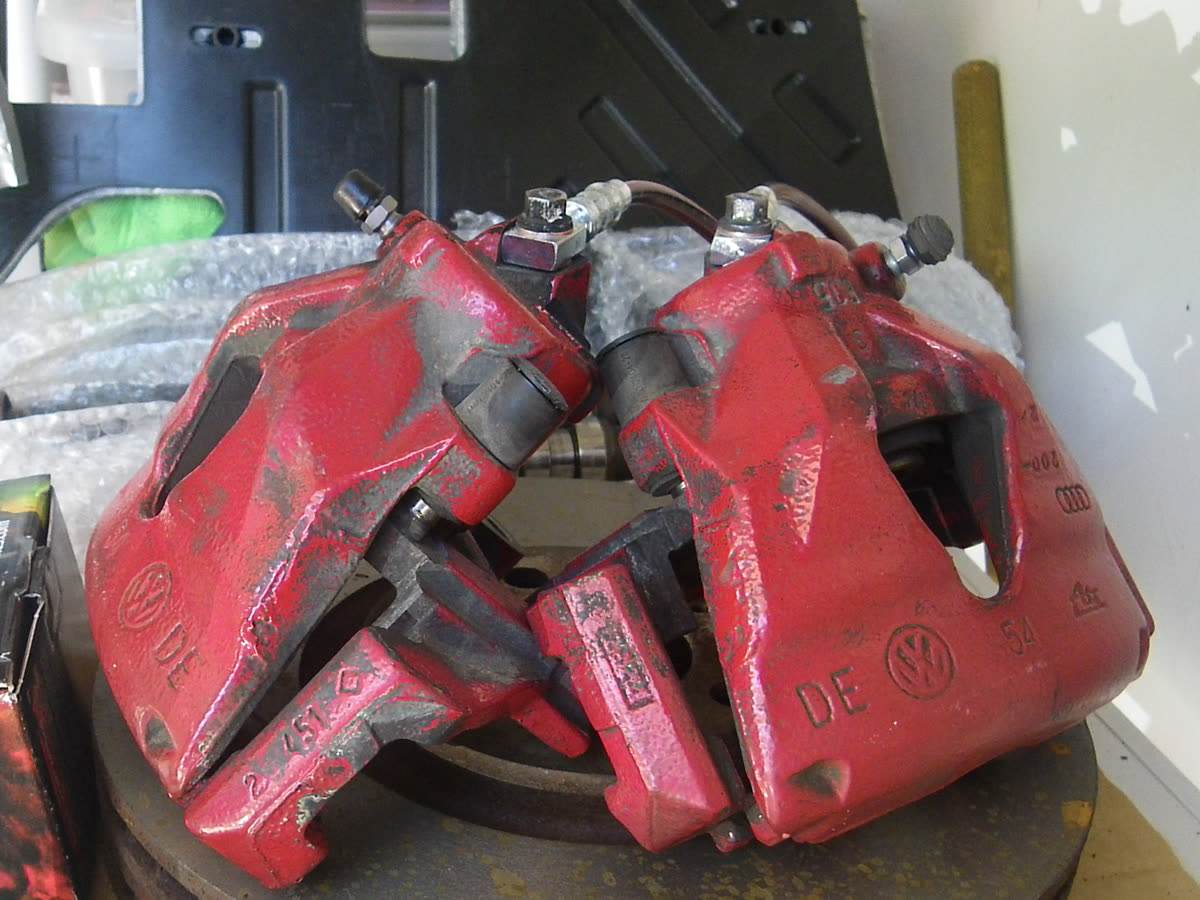 A pair of brake calipers